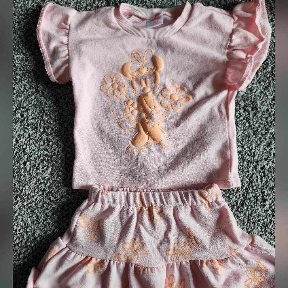 Disney Junior - Minnie - toddler girl skirt set Size 18 Months - New W/O Tags